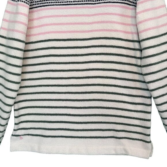JOULES Womens Chenille Seaham Striped Pullover Jumper US 10 Crew Neck Knit - Picture 4 of 14